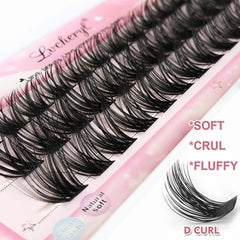 3D DIY D Curling Mink Eyelashes 36pcs
