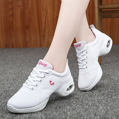 Arch Support Mesh Dance Shoes Non Slip Comfortable Air Cushion Shock Absorption
