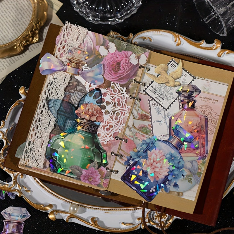 10pcs Colorful DIY Sticker Set for Journals Waterproof Craft Material