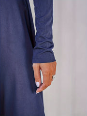 Ribbed Long Sleeve Mini Dress