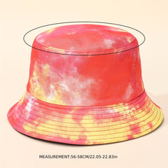 Men's Contrast Tie Dye Sunshade Bucket Hat