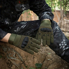 Men's Touchscreen Motorcycle Gloves Hard Knuckle Palm Pads