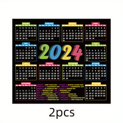 2pcs Calendar Mouse Pad for Women and Girls, Non-Slip Rubber Mouse Pad