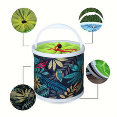 Portable Foldable Fishing Bucket Lightweight Canvas Bucket