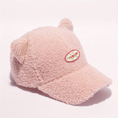 Cat Ears Plush Baseball Cap Lightweight Coldproof Warm Sun Hat