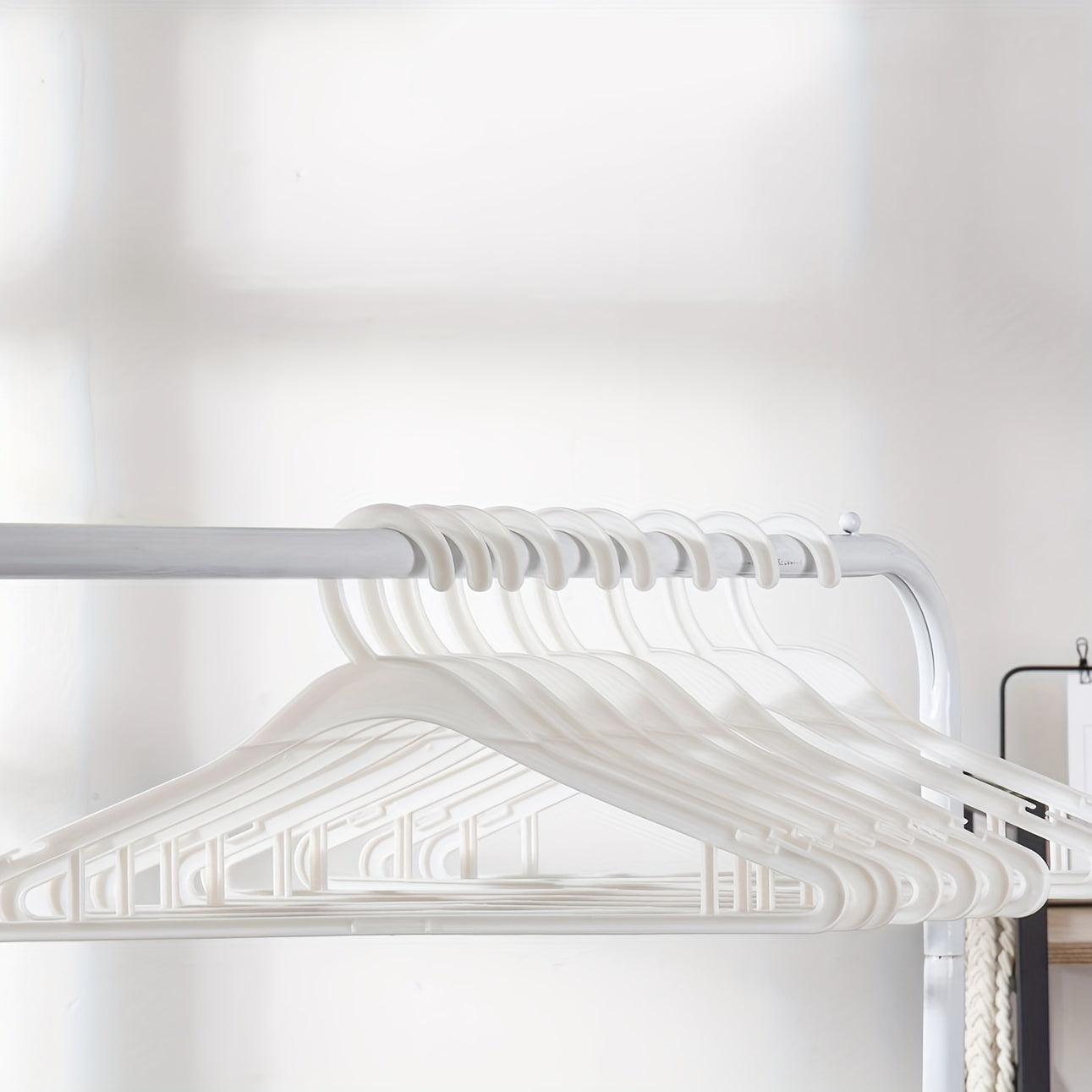10pcs Thicker Clear Plastic Clothes Hangers Dry Cleaners
