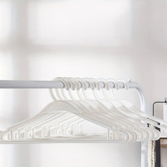 10pcs Thicker Clear Plastic Clothes Hangers Dry Cleaners