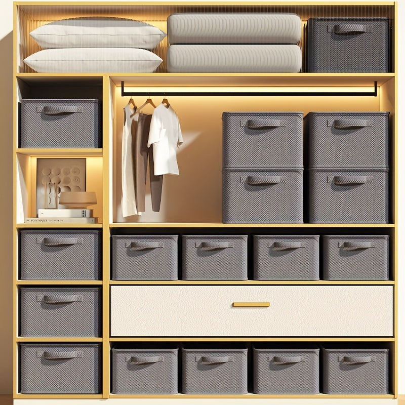 9 Compartment Clothes Storage Box Organizer with Handles