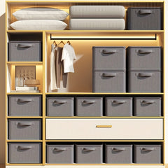 9 Compartment Clothes Storage Box Organizer with Handles