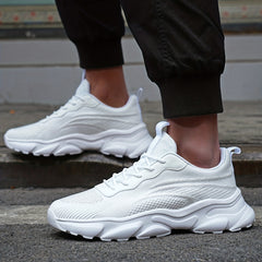 Men's Chunky Knit Sneakers for Jogging Gym