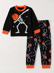 Boy's Halloween Outfit 2pcs Long Sleeve Top & Pants Set