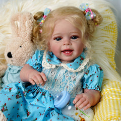 20 Inch Open Eyes Reborn Dolls Realistic Dolls With Hair Eyes Clothes