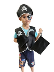 Boy's Pirate Costume Set for Halloween Party Performance
