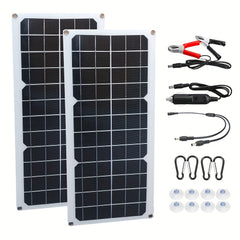 2pcs 30W 60W Solar Panel Kit for Car Yacht RV Boost
