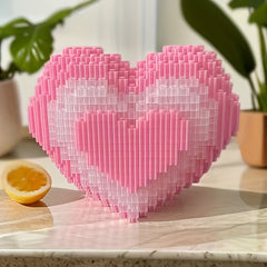 5000pcs Pink Building Block Puzzle Gift for Christmas