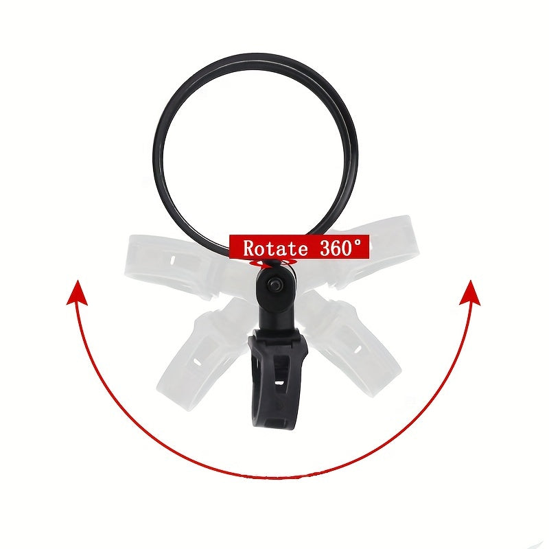 2pcs 360 Rotatable Bike Mirror for Mountain & Road Bikes Safety Visibility