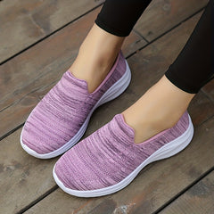 Women's Breathable Knit Slip-On Sneakers Lightweight Outdoor Shoes