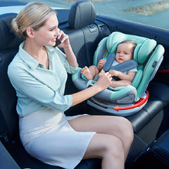 360 Rotating Baby Car Seat & Portable for Child Safety