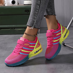 Women's Breathable Running Shoes Hook & Loop Fastener Athletic Sneakers