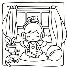 TGX Deluxe Fairy Cutie Painting Coloring Book