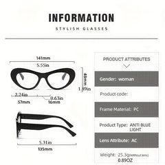 Oval Anti Light Glasses Tortoiseshell Block Photo Booth Props
