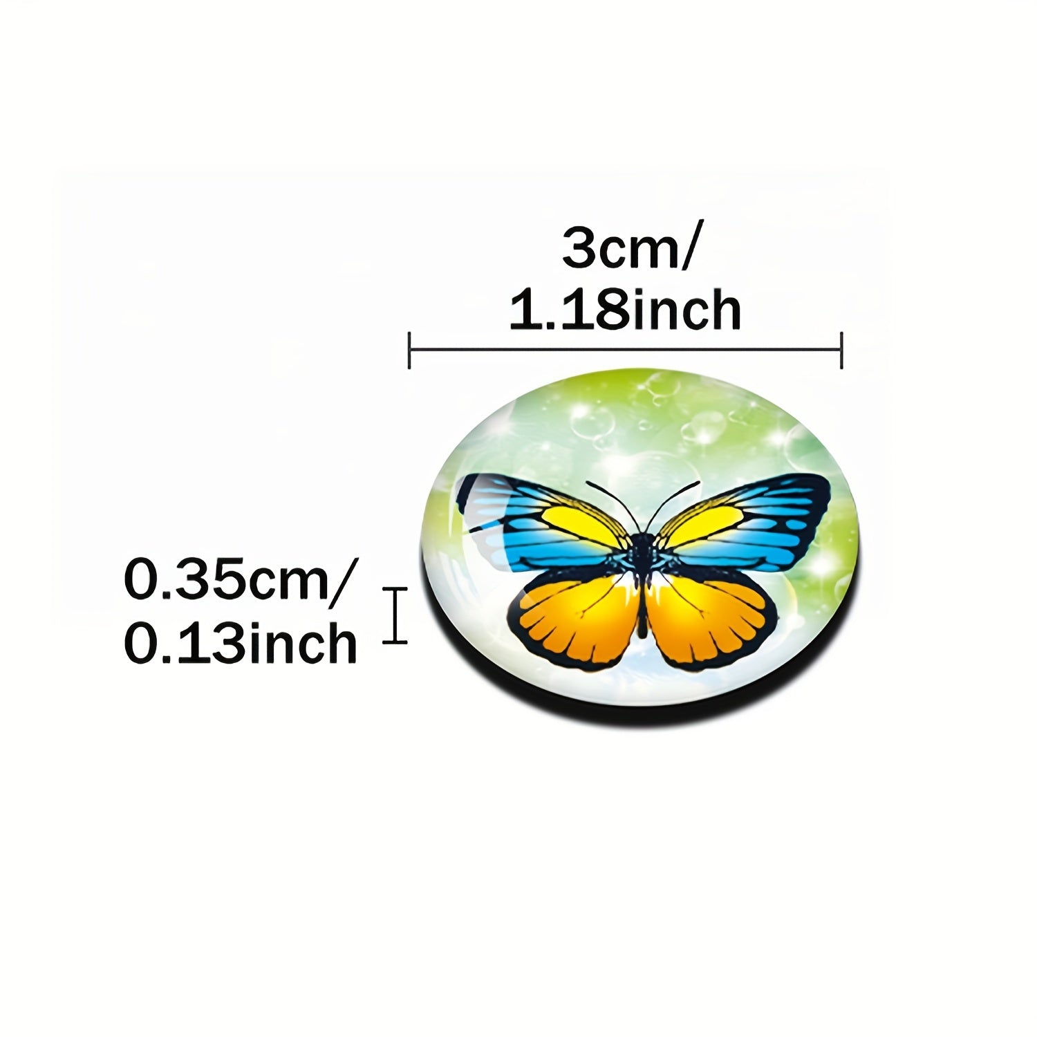 30 Colorful Butterfly Fridge Magnets 3D Magnetic Stickers Kitchen Decoration