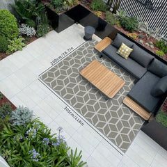 Non-slip Outdoor Area Rug Waterproof Patio Clearance Machine Washable