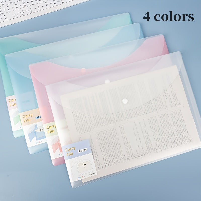 4pcs File Bag Data Bag Storage Office Supplies