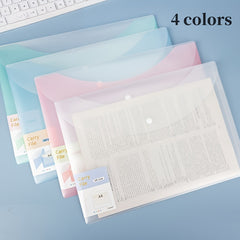 4pcs File Bag Data Bag Storage Office Supplies