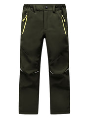 Kid's Windproof Fleece Outdoor Pants for Hiking