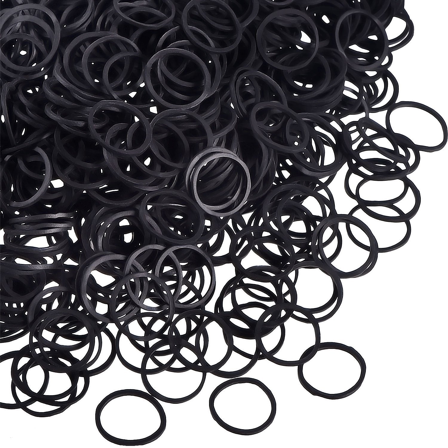 100pcs Mini Rubber Bands Soft Elastic Bands for Women Hair Braids