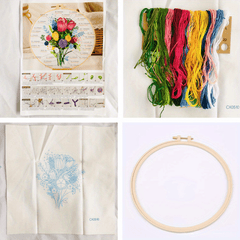 DIY Knitting Crochet Embroidery Kit for Beginners