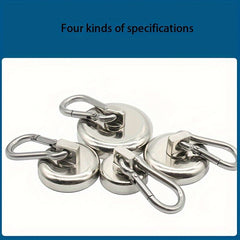 4pcs Magnetic Hook 160LBS Heavy Duty Neodymium Magnet Hook