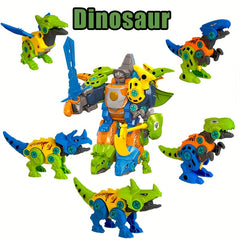 DIY Dinosaur Toy Building Blocks for Kids Mini Model Kit Educa