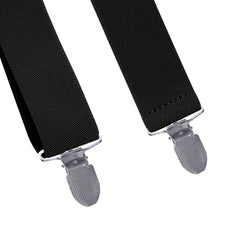 Men's Y-Shaped Elastic Trousers Suspenders - Pack of 3
