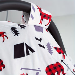 Elk Print Car Seat Sunshade Cover Canopy