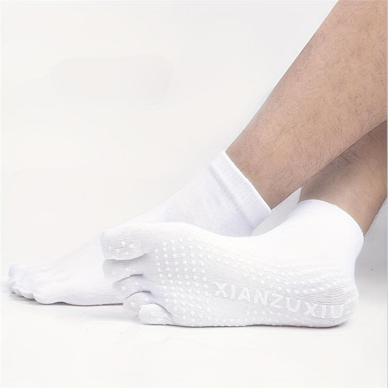 Anti slip Yoga Socks With Gripper Five Toe Socks for Men