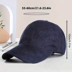 Suede Fleece Baseball Cap Sun Protection Hat