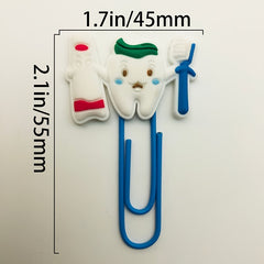 10pcs Medical Element Paper Clip Bookmark DIY Stationery