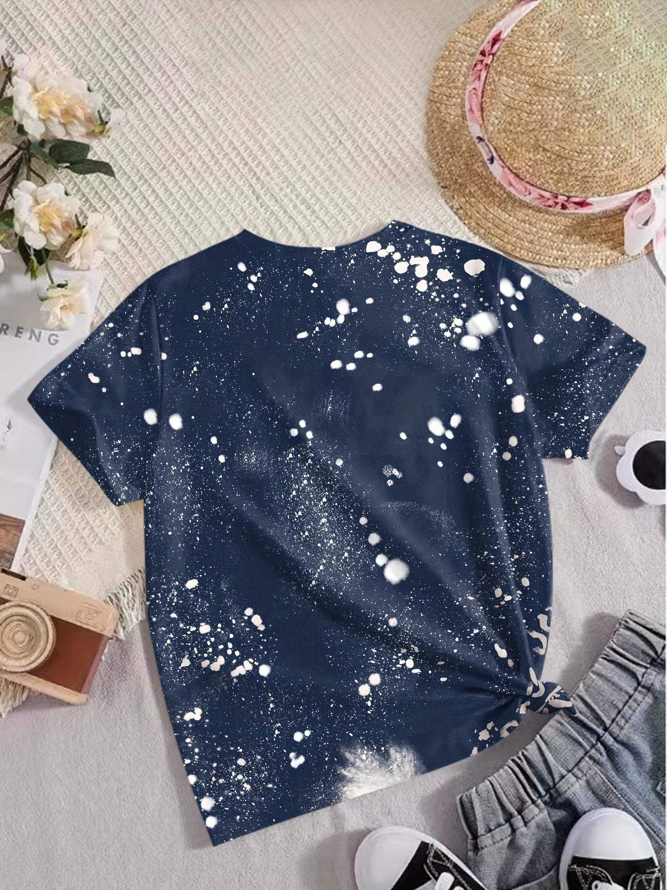 FOOTBALL MOM Print Short Sleeve T shirt For Girls Summer Gift