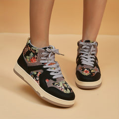 Women's Floral Print Skate Shoes Lightweight Breathable