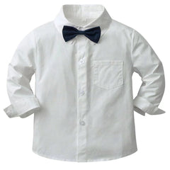 Boys Long Sleeve Shirt with Bowtie