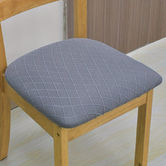 Stretch Jacquard Chair Seat Cover Dustproof Dining Room Chair Cushion Sofa Cover