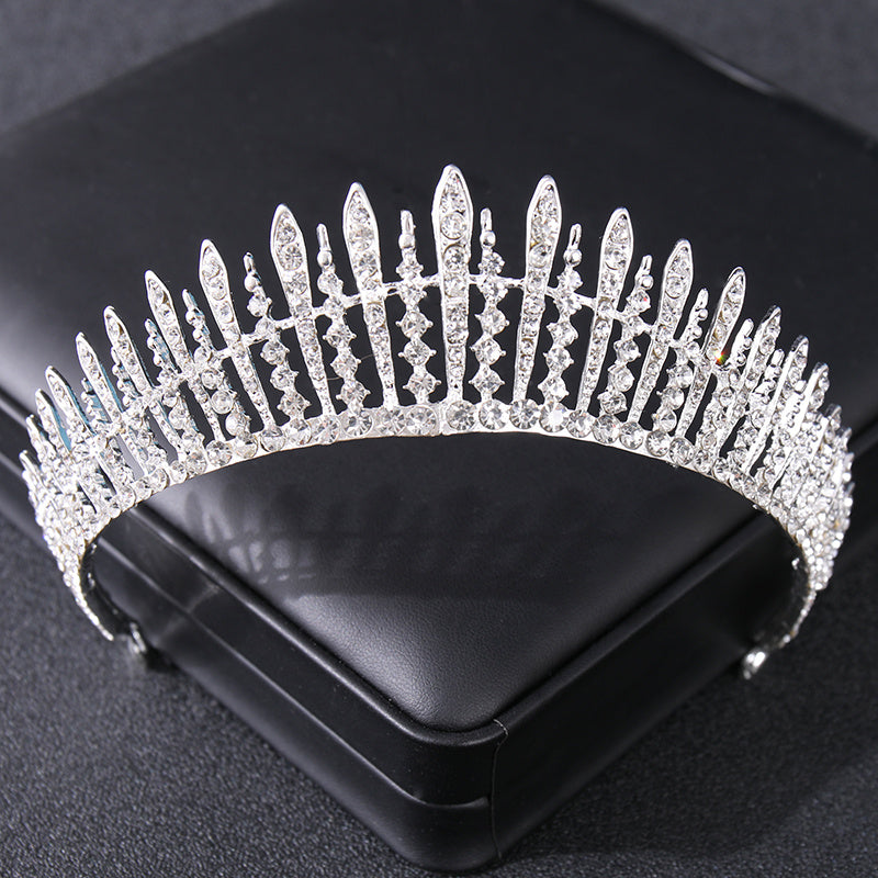 Queen's Tiara Crown Rhinestone Hair Hoop Wedding Accessories