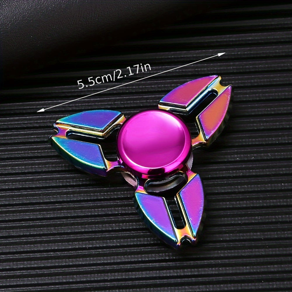 Colorful Zinc Alloy Fidget Spinner Metal Hand Gyroscope Durable & Portable