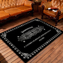 Geometric Loop Velvet Area Rug Soft Living Room Mat