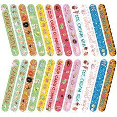 12pcs Donut Ice Cream Slap Bracelets Kids Party Favors
