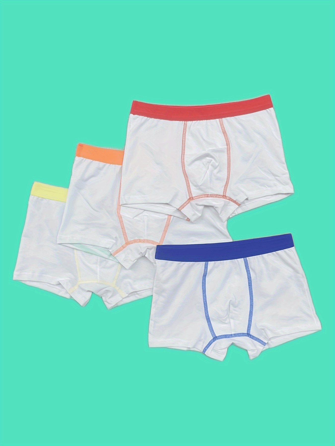 4pcs Boys Cartoon Print Boxer Briefs Underwear