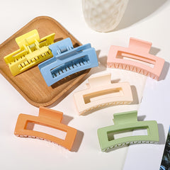 Multicolor Acrylic Hair Clip Thick Rectangle Claw Clips