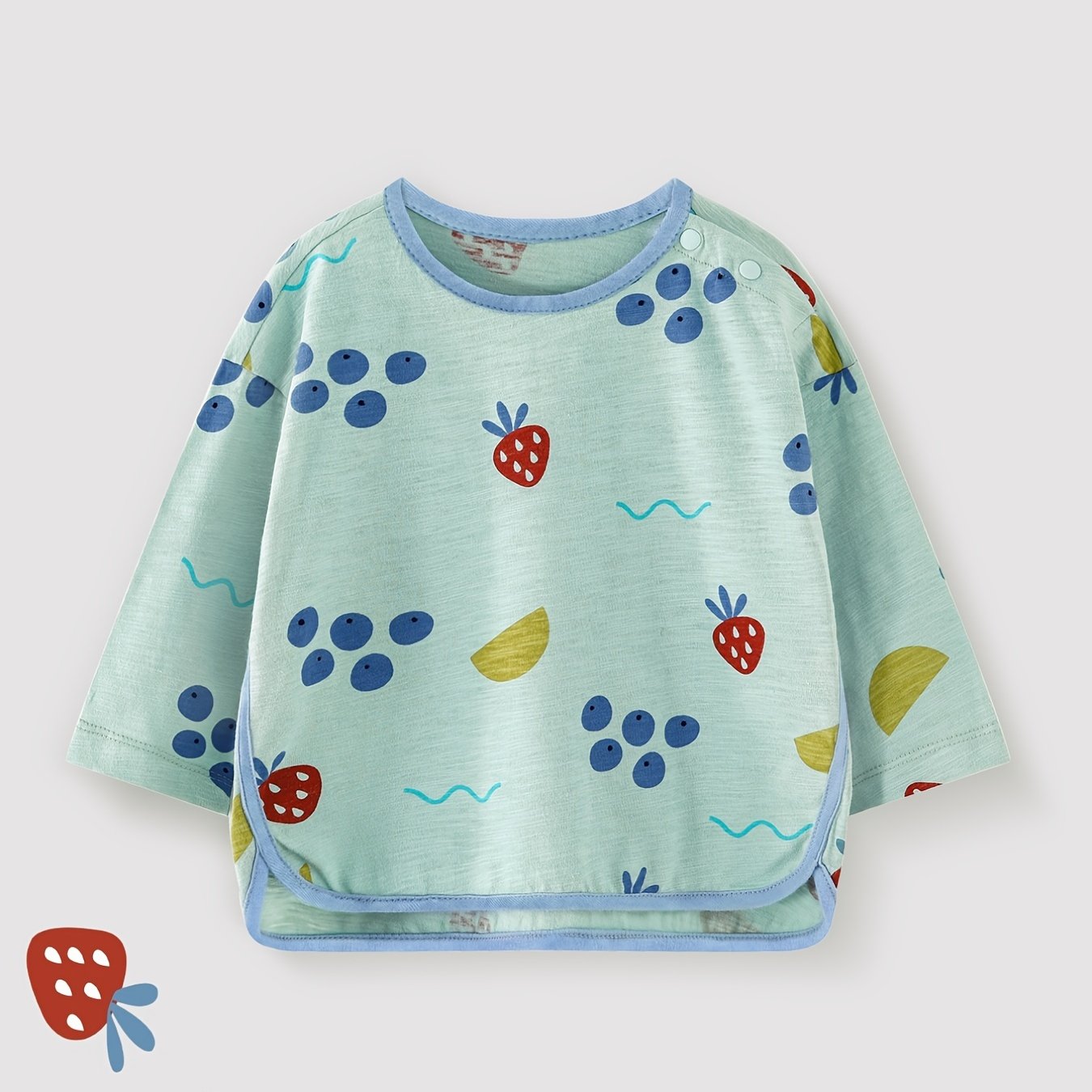 Baby Boys Fruits Print Long Sleeve T Shirts